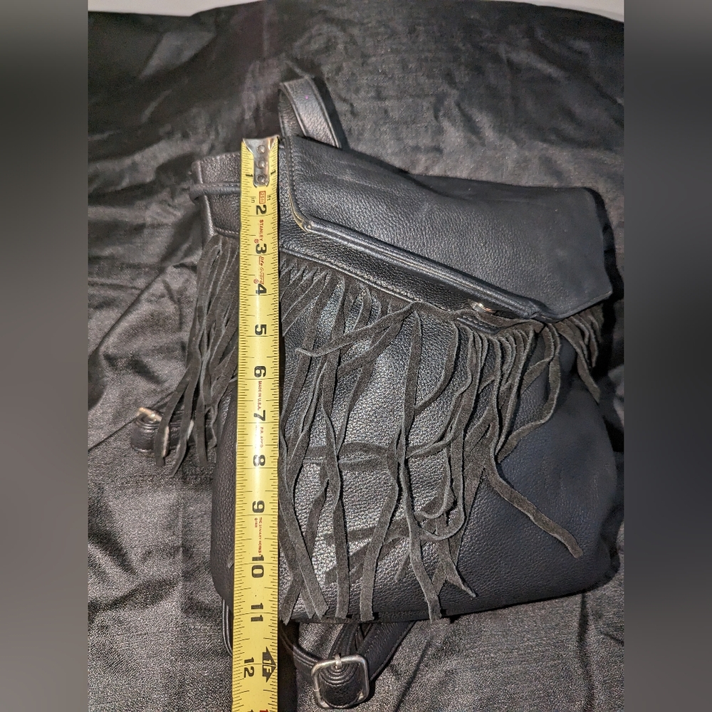 Black Fringe Backpack - Picture 11 of 11